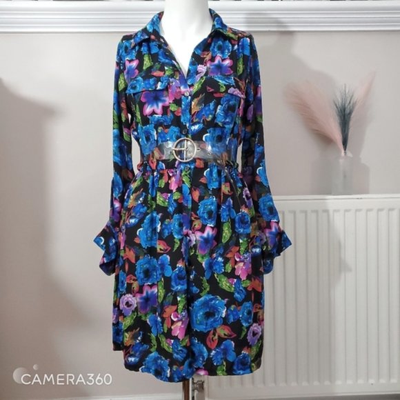 VELVET HEART Floral Chemise Blouse Dress - Picture 1 of 12